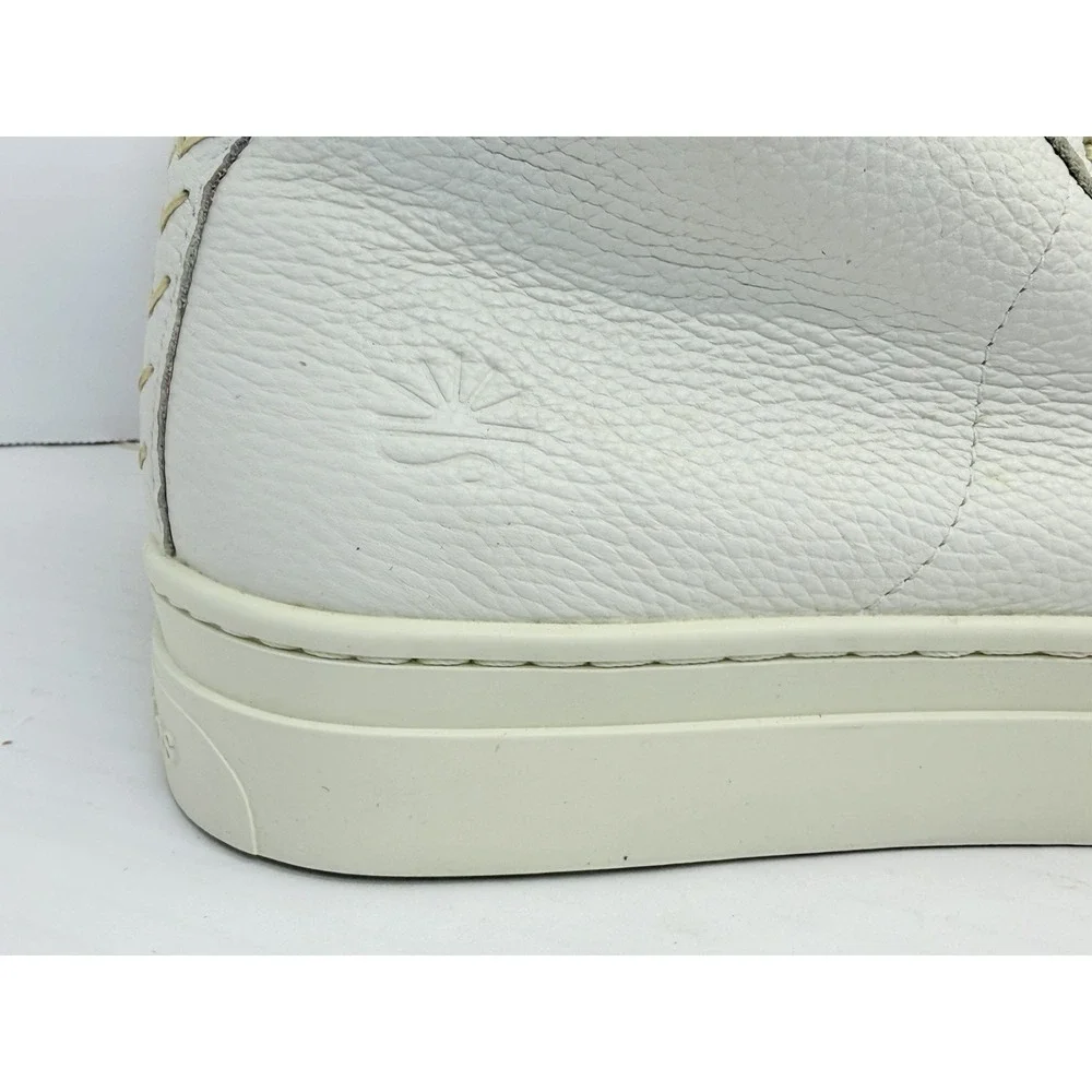 Soludos Ibiza High-Top Platform Sneakers Women's 8.5 White Leather EU 39
